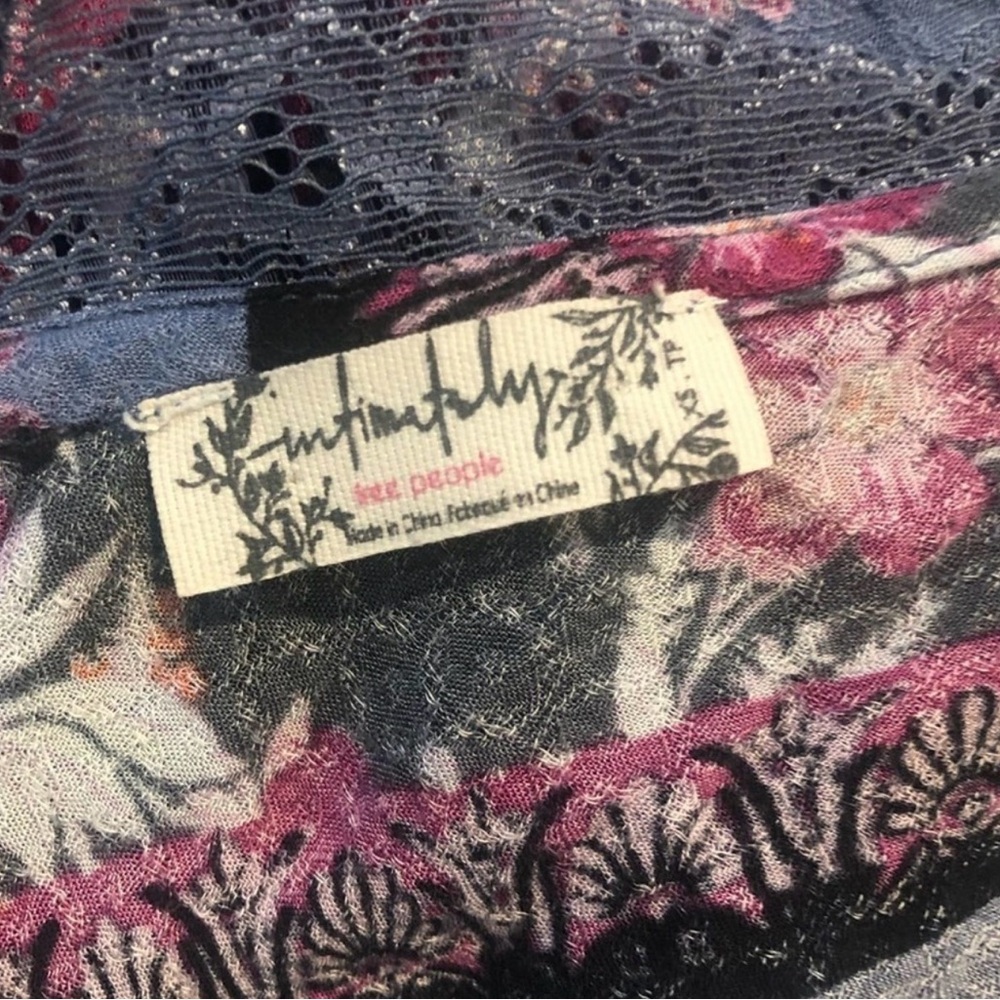 Free People Pink and Purple Patterned Maxi Dress - Picture 7 of 9